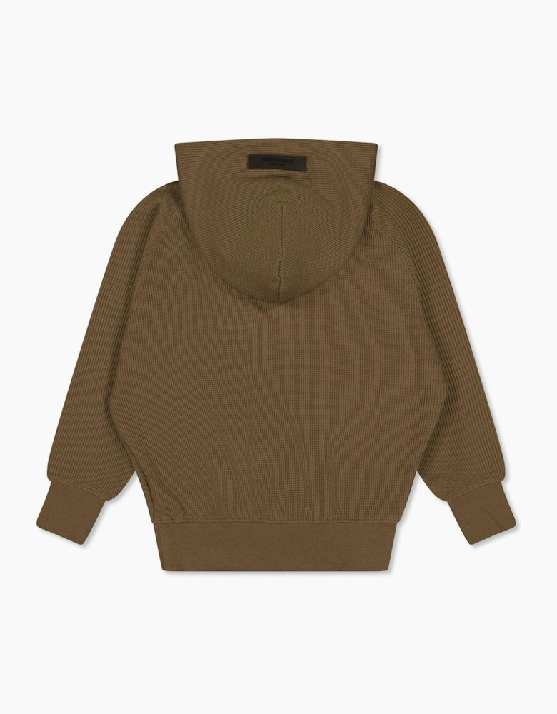 Unisex Kids Henley Overhead Hoodie