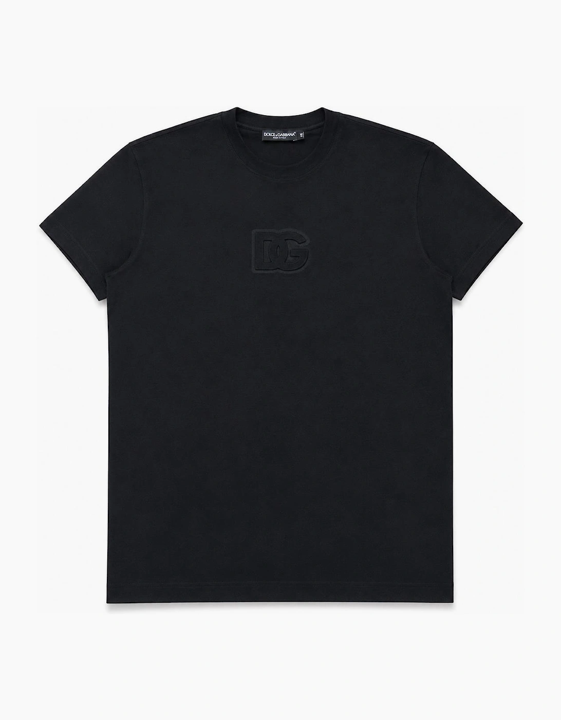 Dolce & Gabbana Men's Dolce & Gabbana Embossed DG Logo T-Shirt in Black