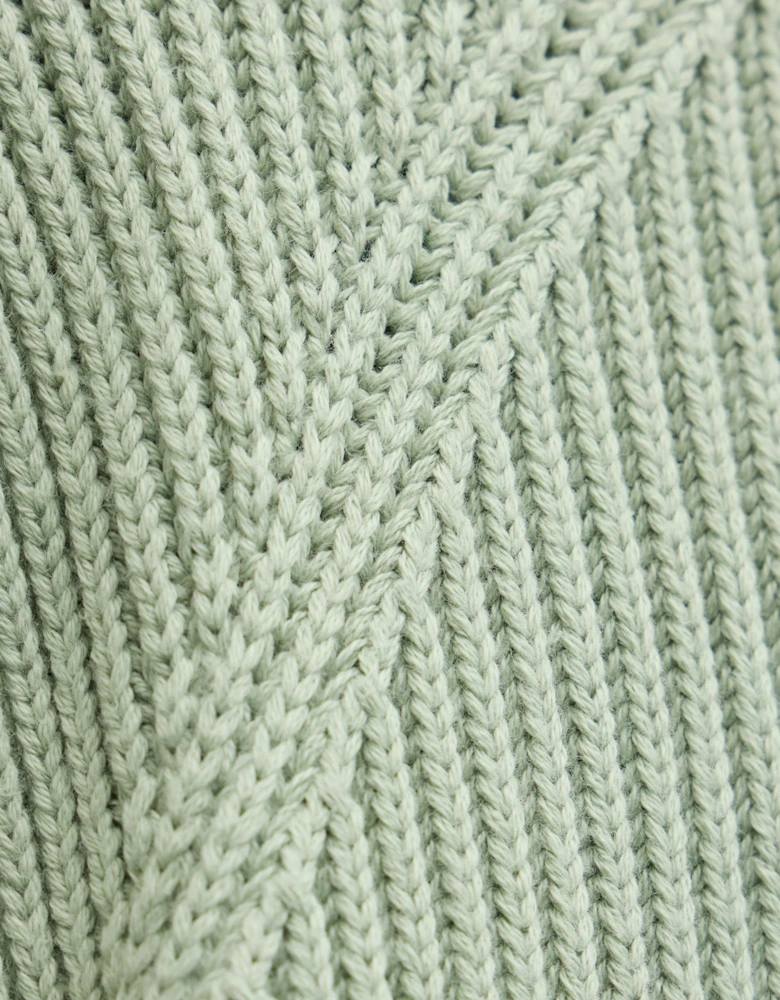 Weekend Offender Morello Rib crew neck jumper Julep green