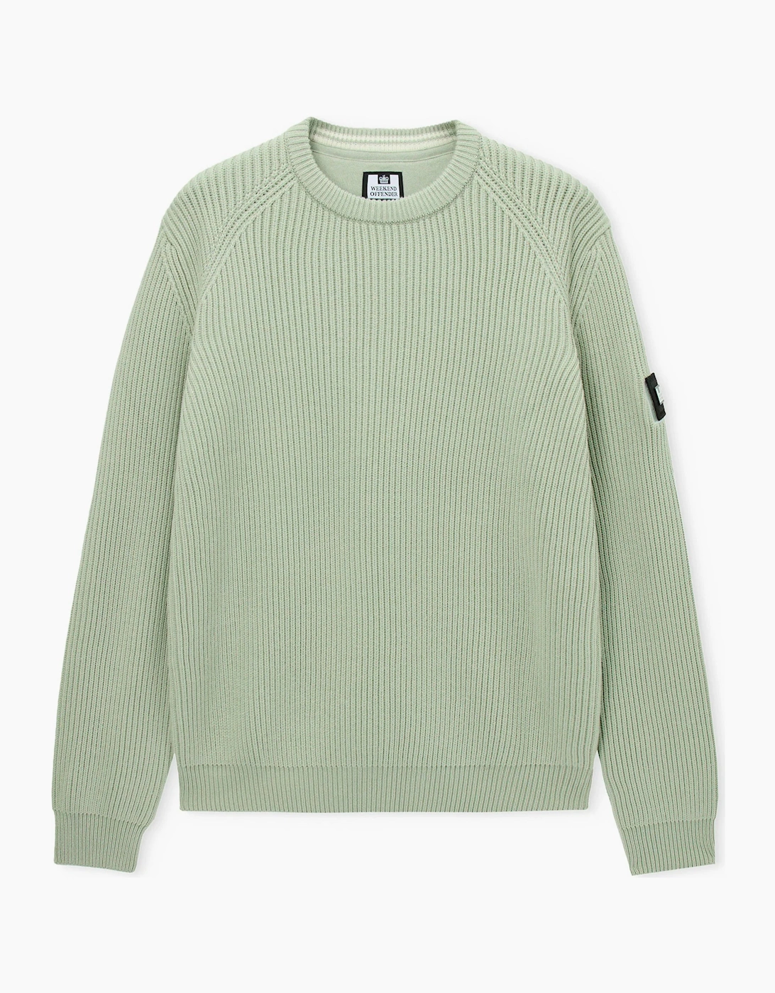 Weekend Offender Morello Rib crew neck jumper Julep green