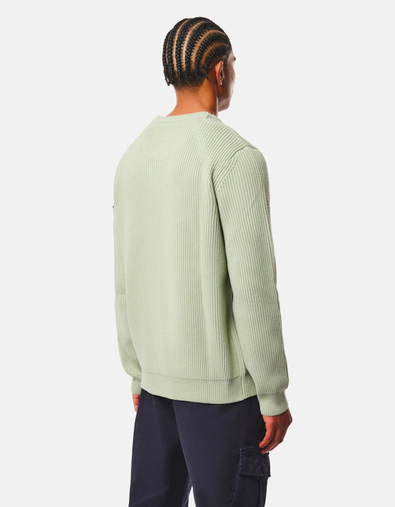 Weekend Offender Morello Rib crew neck jumper Julep green