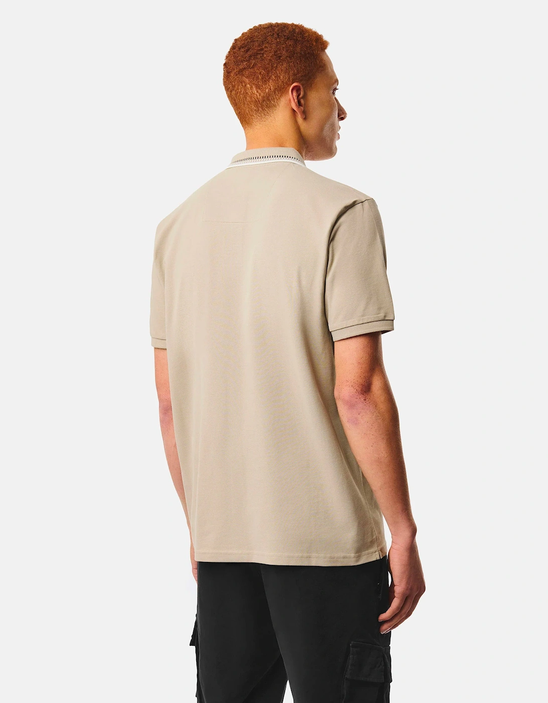 Weekend Offender Rockhampton dash tipped polo Rock