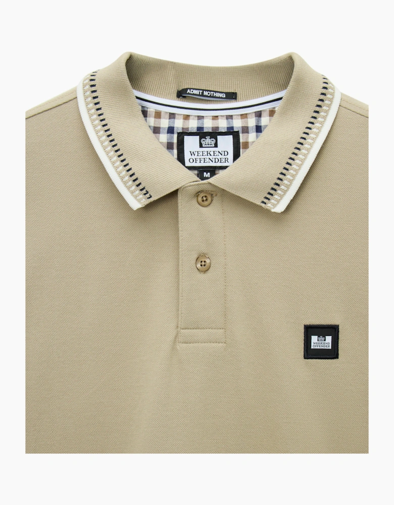 Weekend Offender Rockhampton dash tipped polo Rock