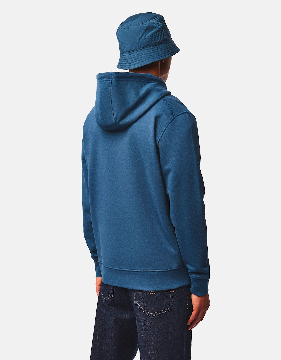 Weekend Offender Oulton Overhead Hoodie LAGOON BLUE