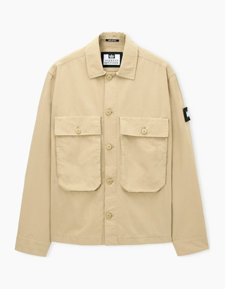 Weekend Offender Pancho relaxed overshirt STONE