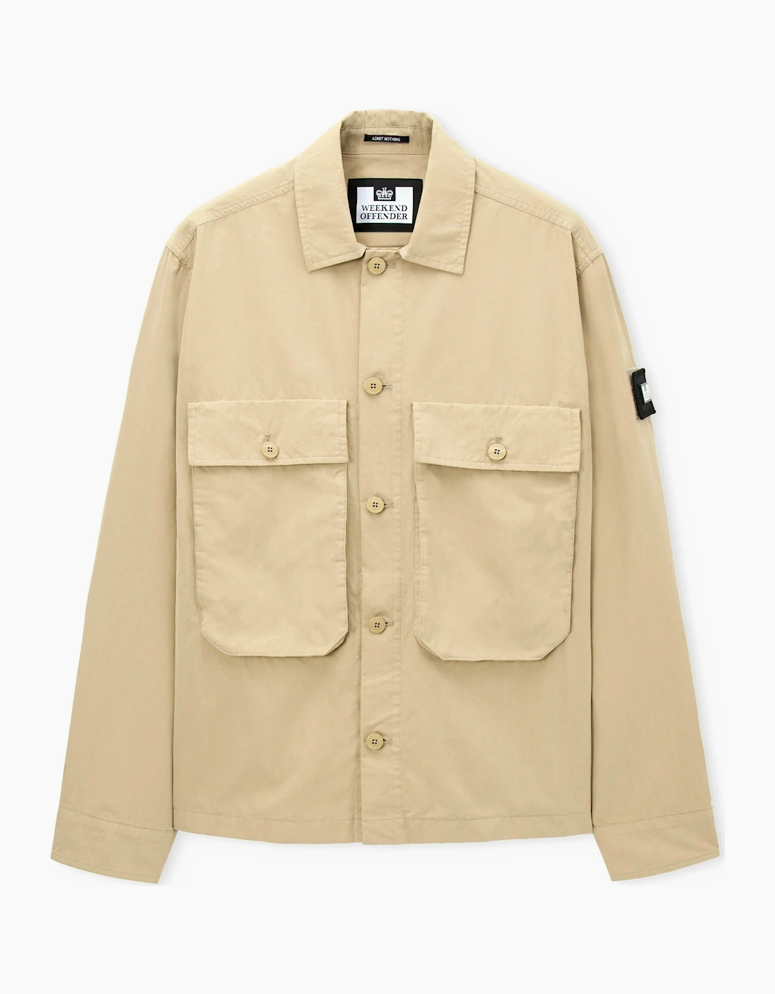 Weekend Offender Pancho relaxed overshirt STONE
