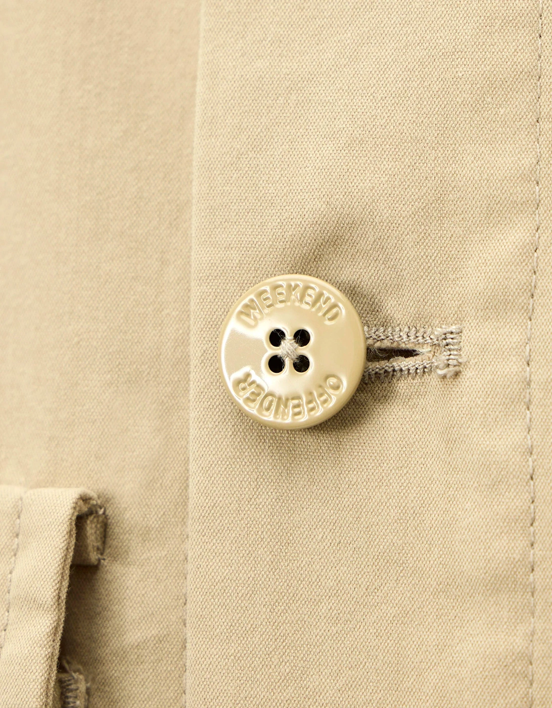 Weekend Offender Pancho relaxed overshirt STONE