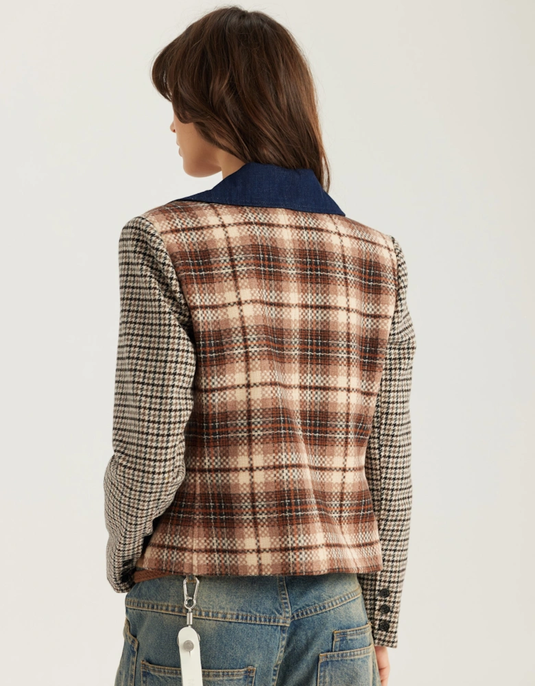 ME369 Daphne velvet double breasted jacket
