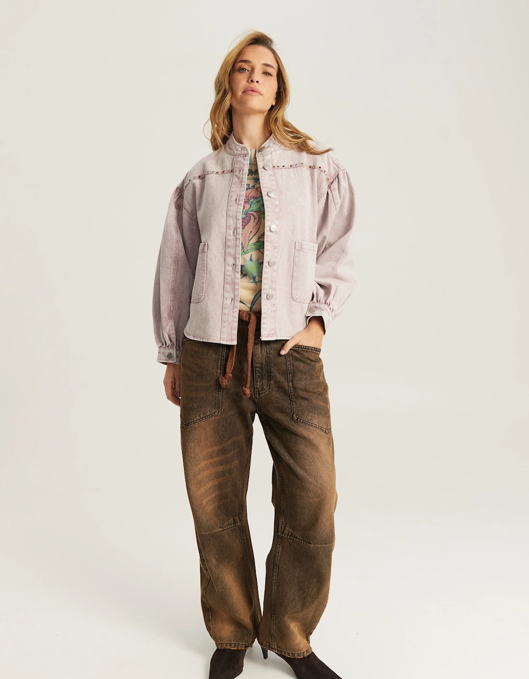 Juno tapered denim pants