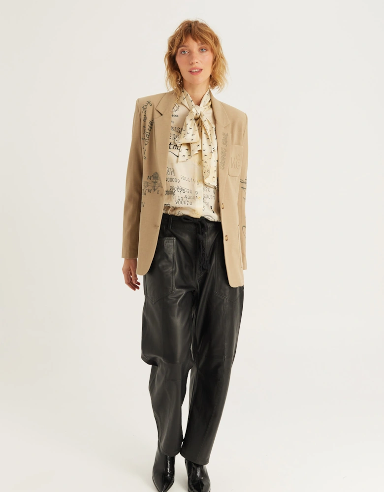 ME 369 Nola printed tie shirt