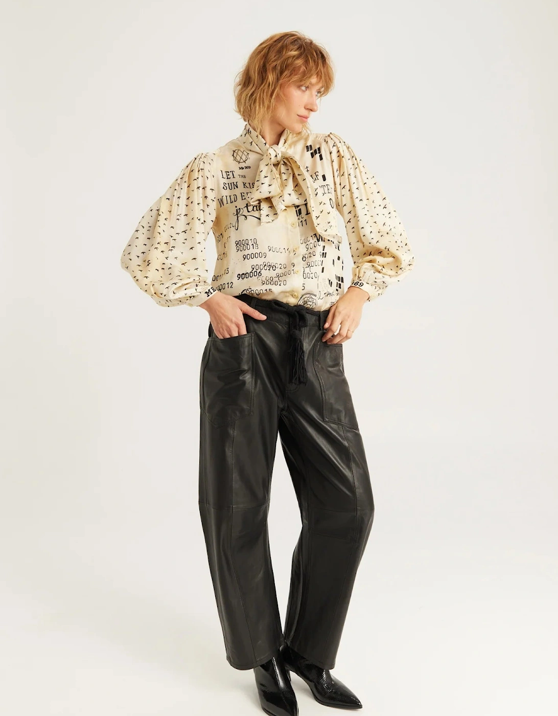 ME 369 Nola printed tie shirt