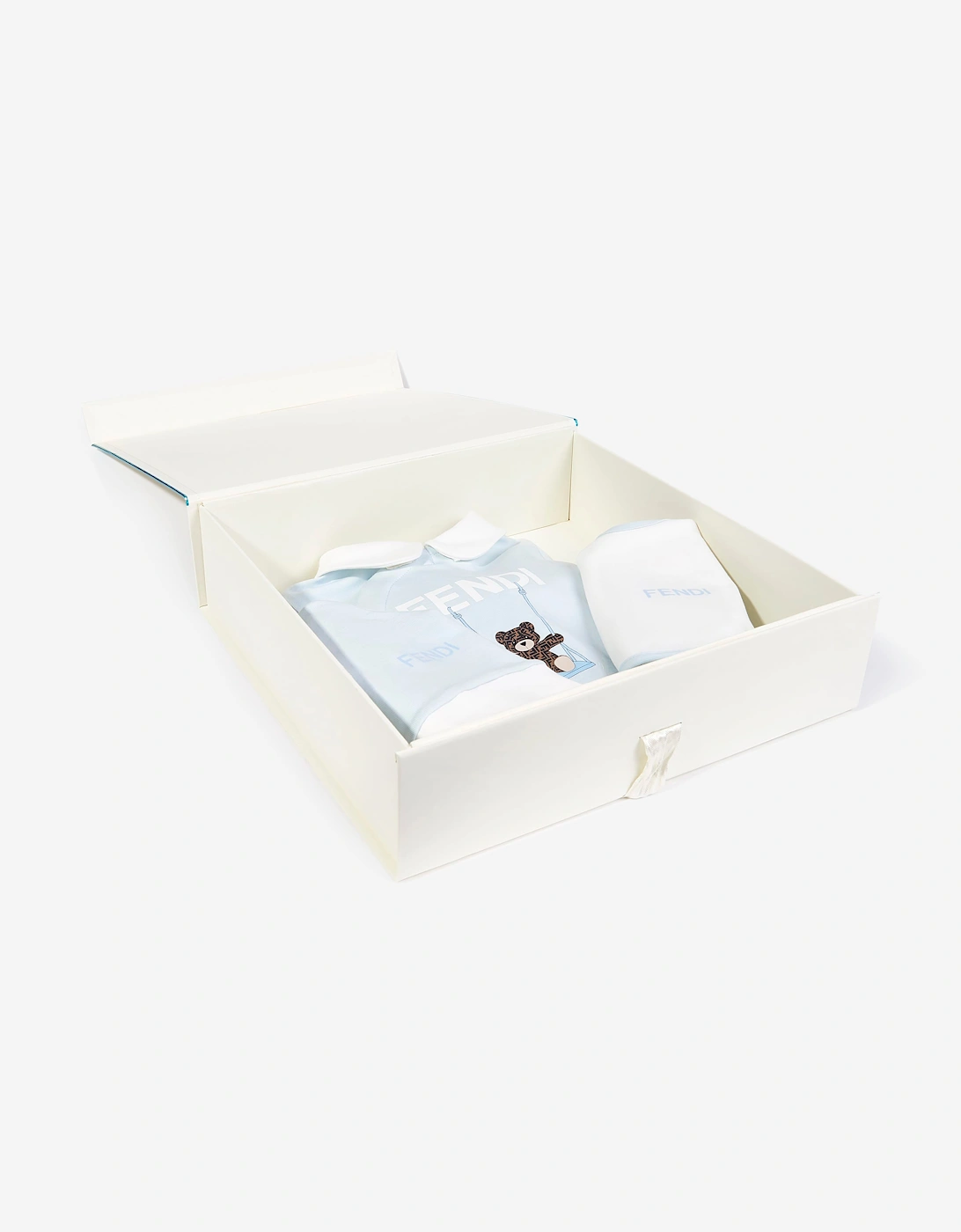 Fendi Baby Boys Babygrow Gift Set in Blue