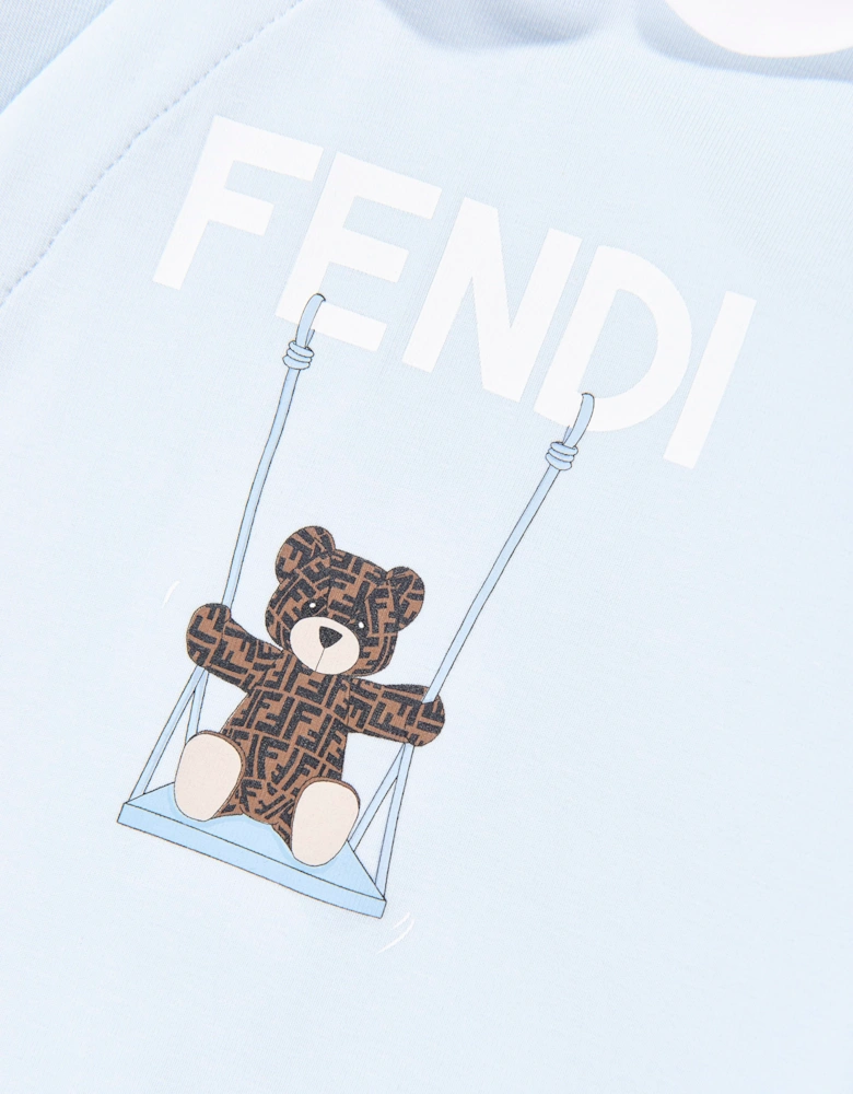 Fendi Baby Boys Babygrow Gift Set in Blue