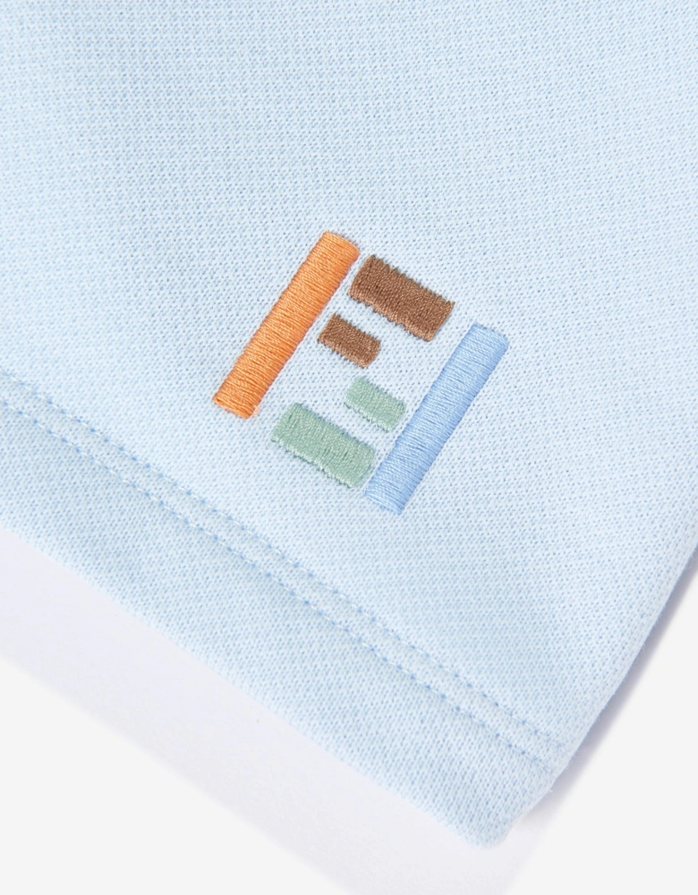 Fendi Baby Boys FF Logo Shorts in Blue