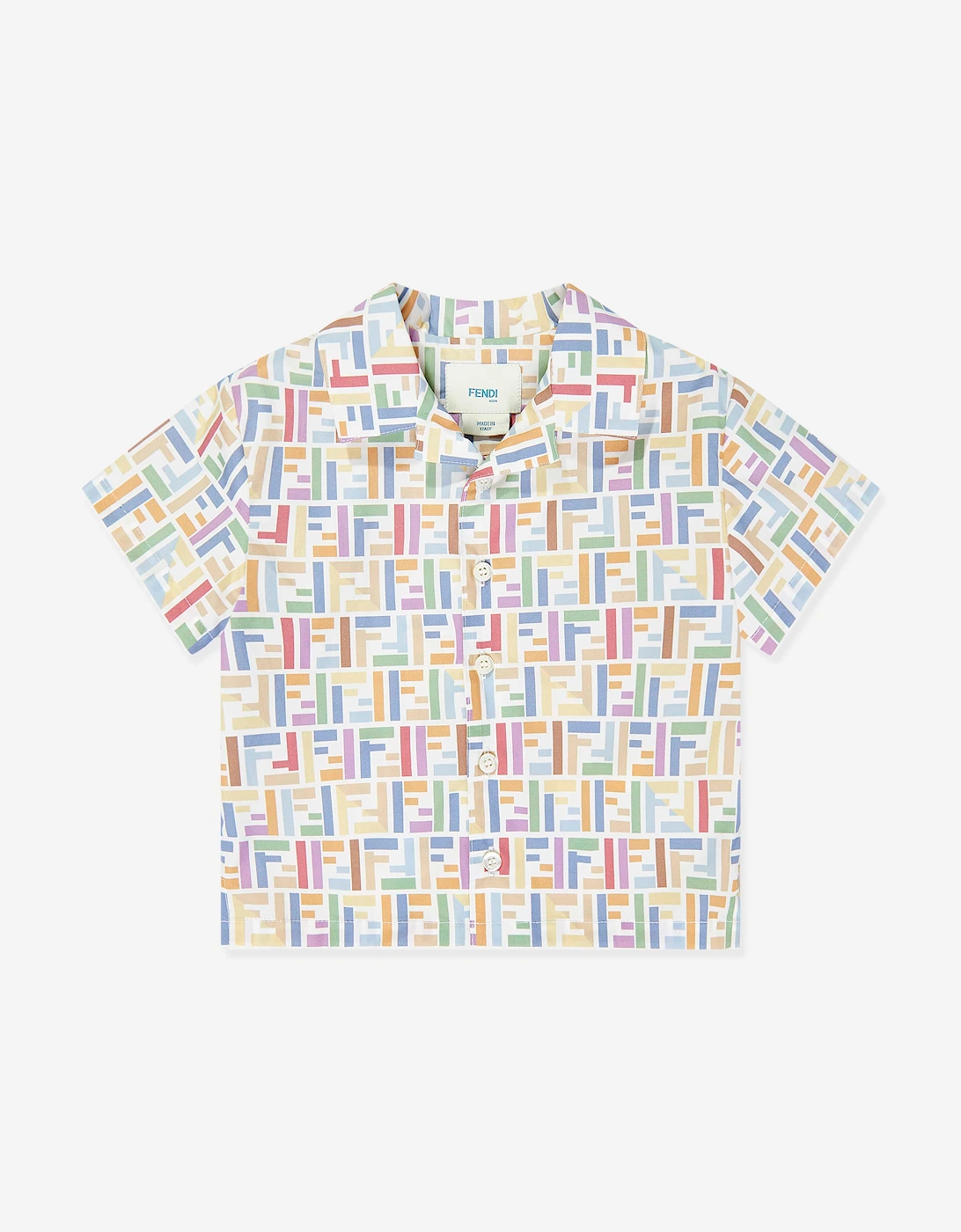 Fendi Baby Boys FF Logo Shirt in Multicolour