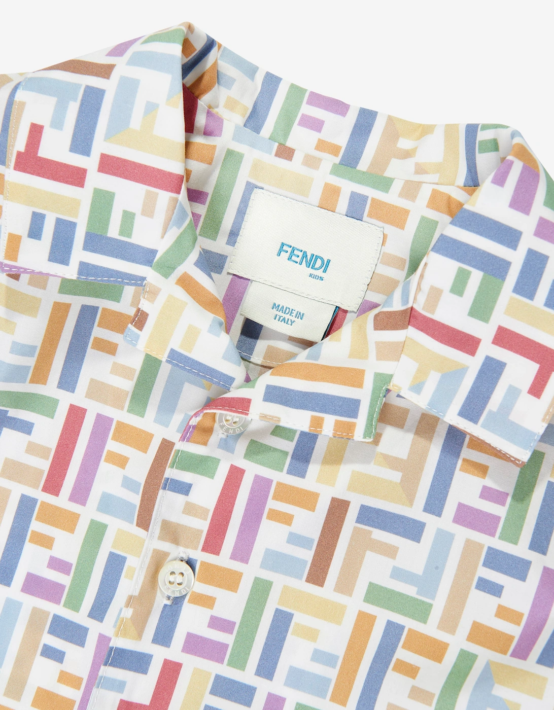 Fendi Baby Boys FF Logo Shirt in Multicolour