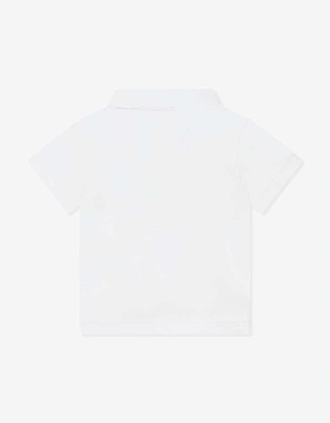 Fendi Baby Boys FF Logo Polo Shirt in White