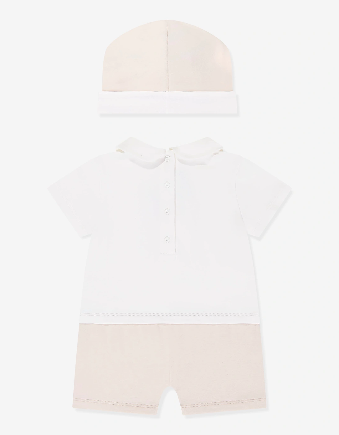 Fendi Baby Logo Romper Gift Set in Beige