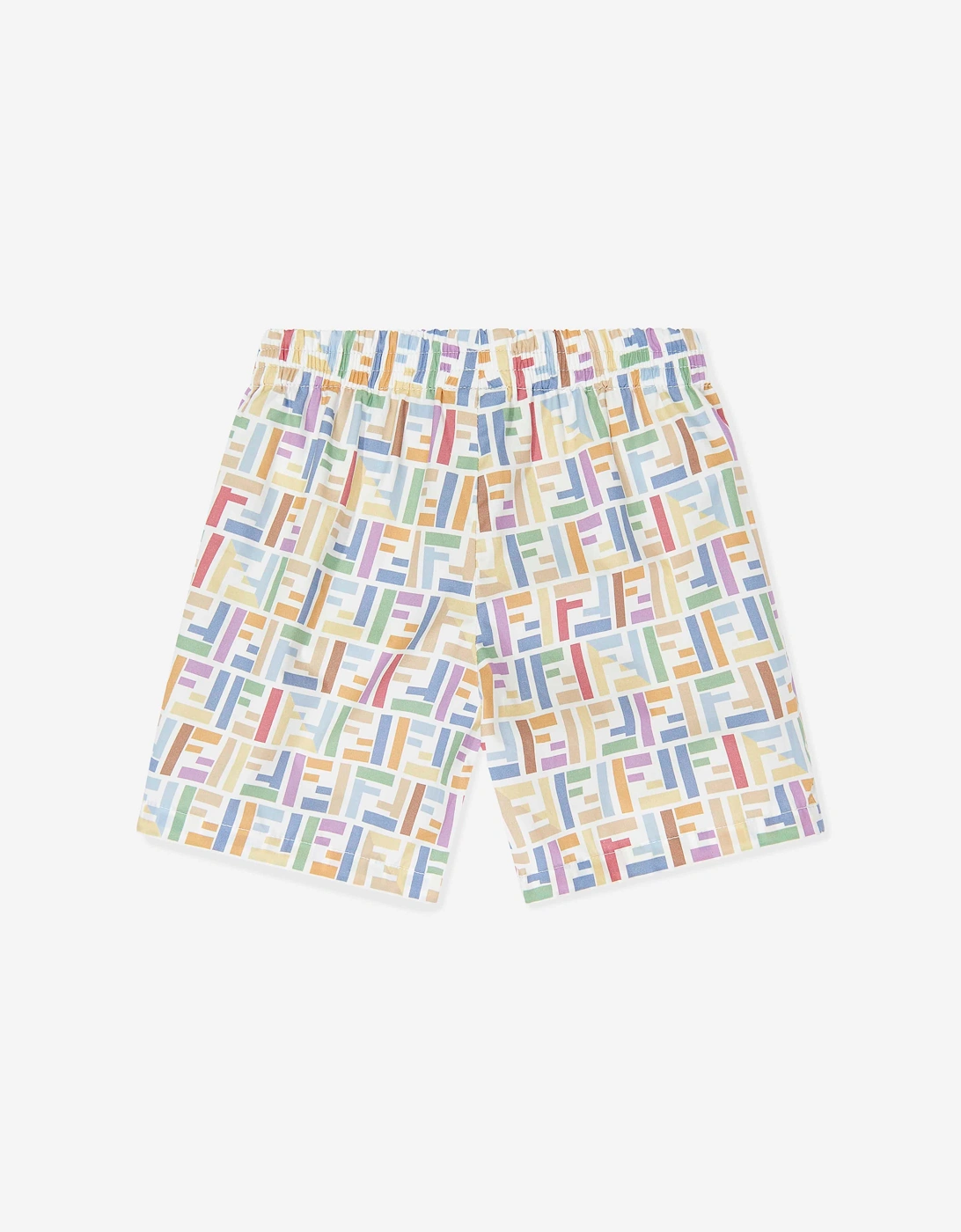 Fendi Baby Boys FF Logo Shorts in Multicolour