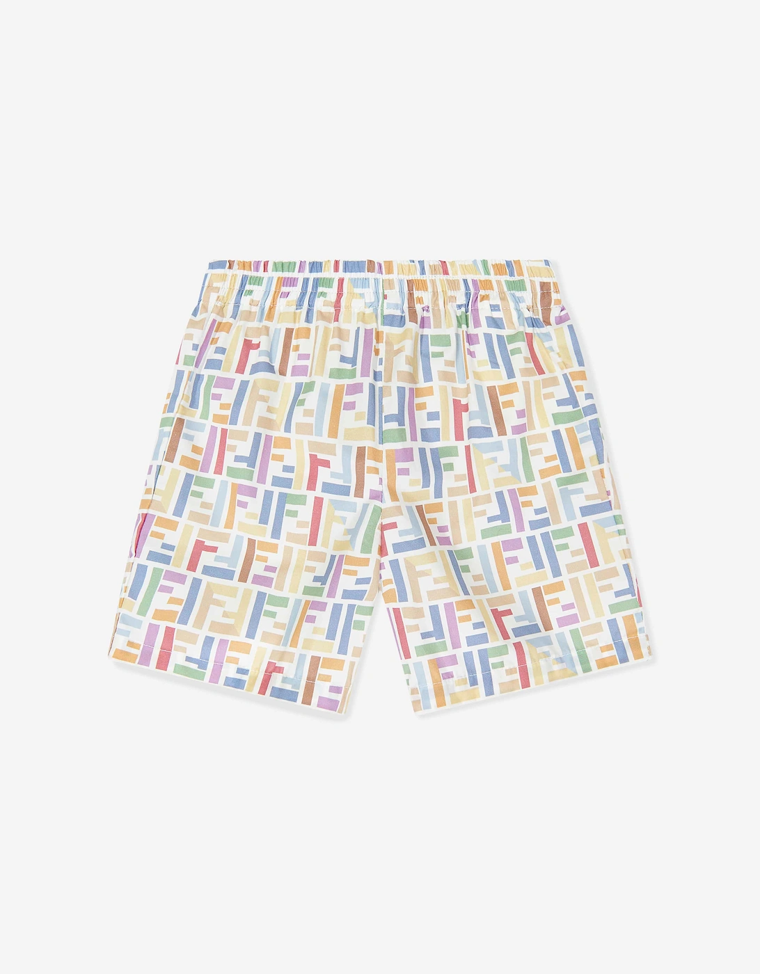 Fendi Baby Boys FF Logo Shorts in Multicolour