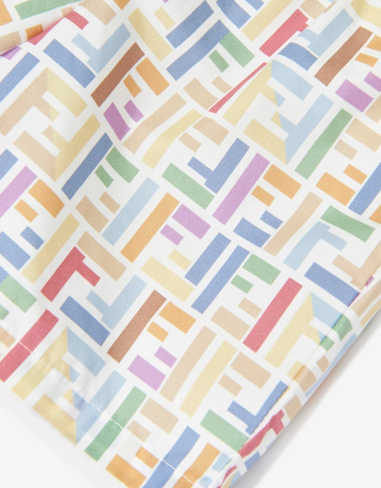 Fendi Baby Boys FF Logo Shorts in Multicolour