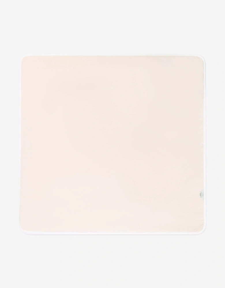 Fendi Baby Jersey Logo Blanket in Beige