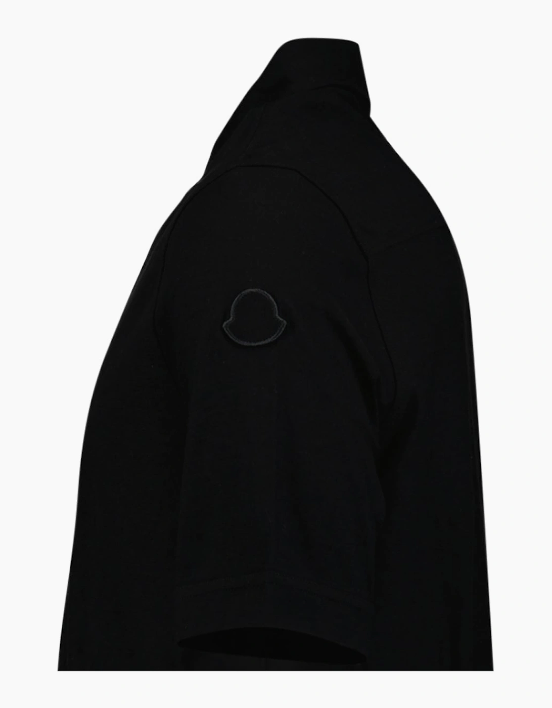 Moncler Edit Short Sleeve Polo Shirt in Black