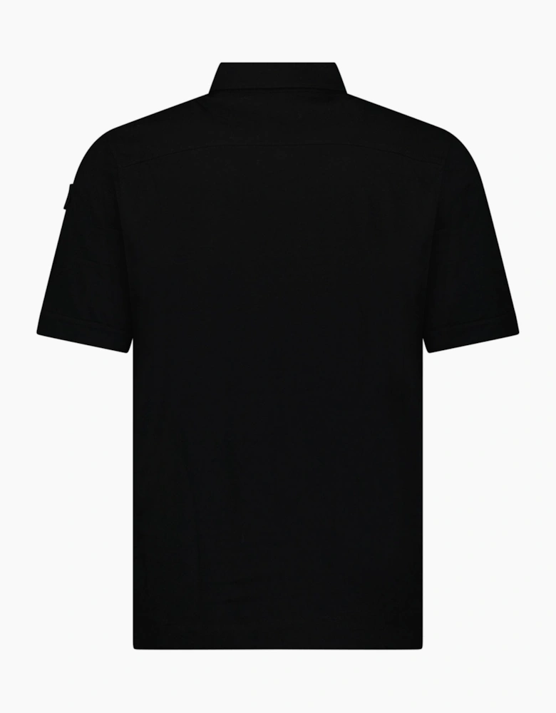 Moncler Edit Short Sleeve Polo Shirt in Black
