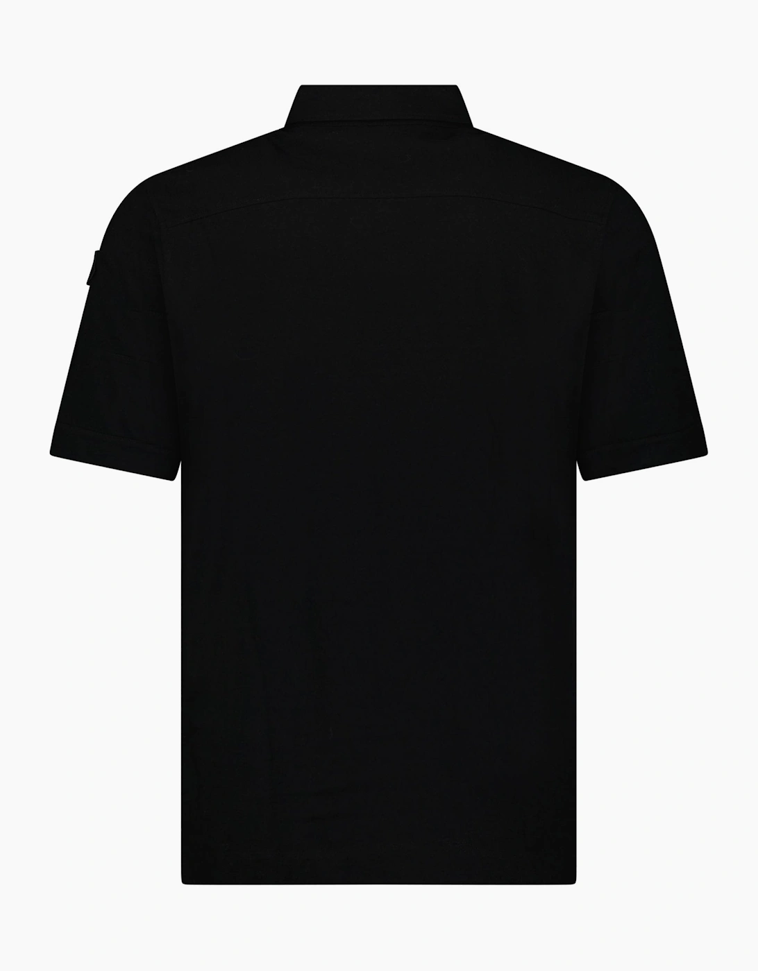 Moncler Edit Short Sleeve Polo Shirt in Black