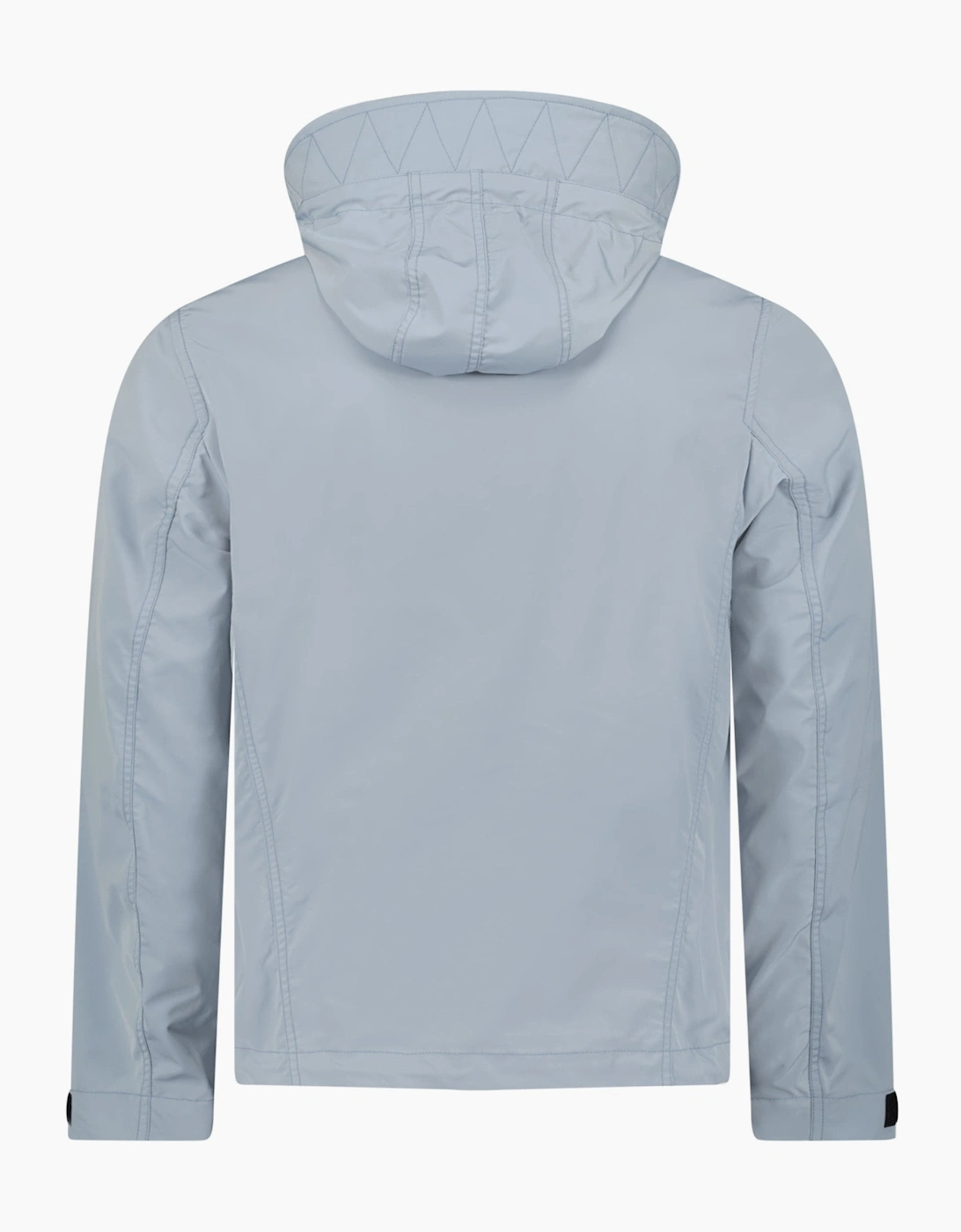 Burberry 'Hargrave' Zip-Up Logo Hooded Rain Jacket Gale Grey