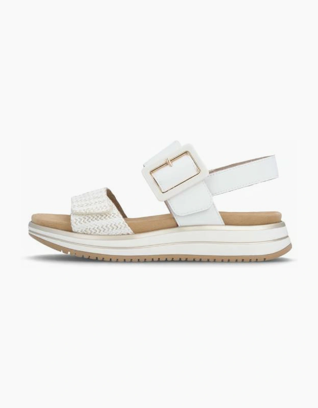 Remonte Ladies sandal D1J53-81 in White combi