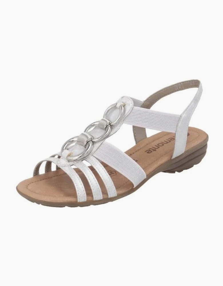 Remonte ladies sandals R3605-80 in white combi