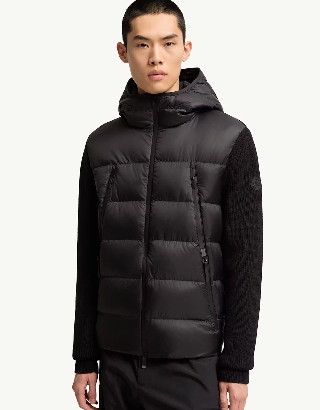 Hybrid Hooded Jacket Black