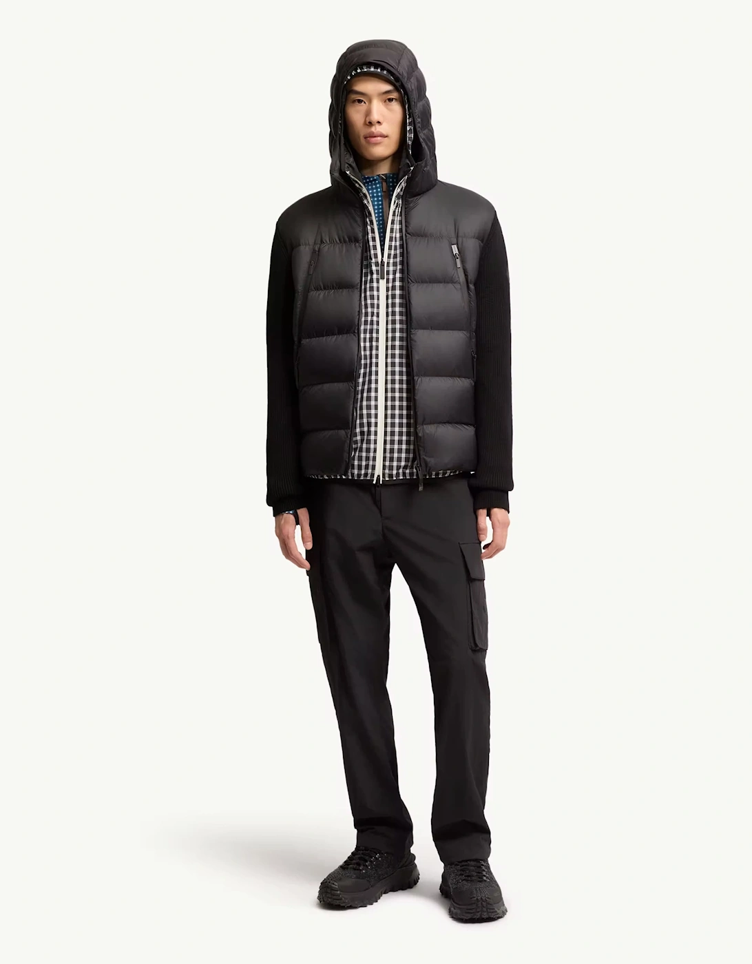 Hybrid Hooded Jacket Black