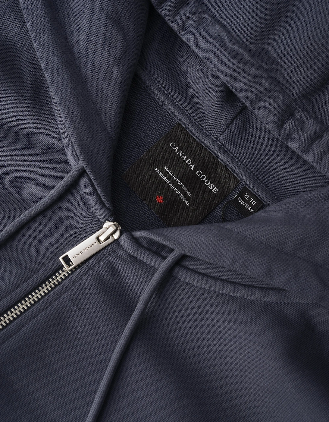 Loon Full Zip Hooded Top Blue