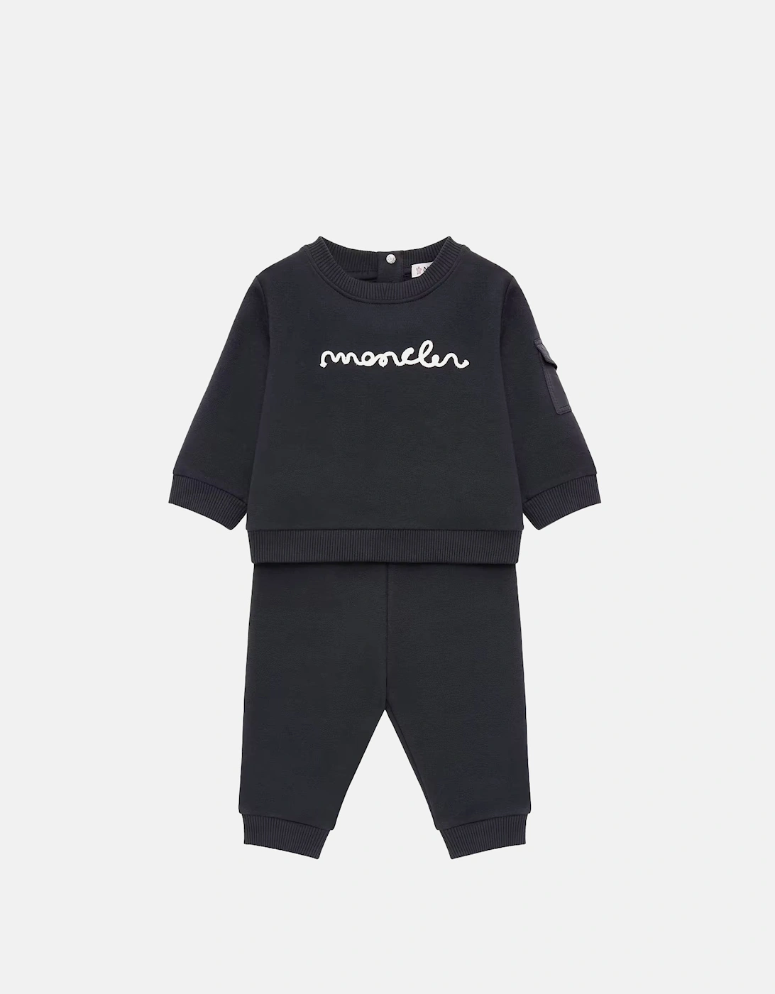 Moncler Unisex Navy Baby Tracksuit Set - Size 6-9 Months Kids
