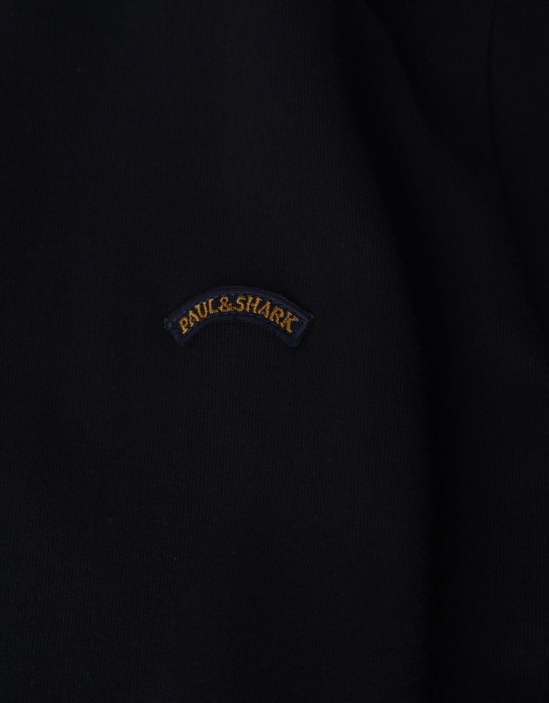 Pure Cotton Jersey Badge T-Shirt Navy