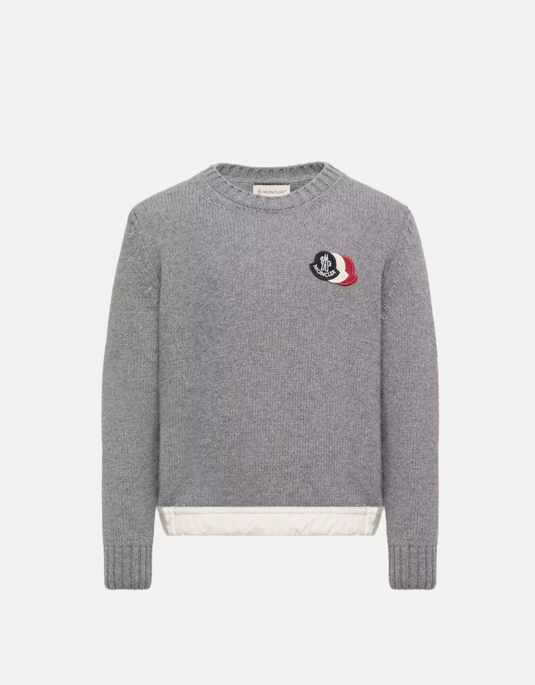 Kids Triple Logo Sweater Grey