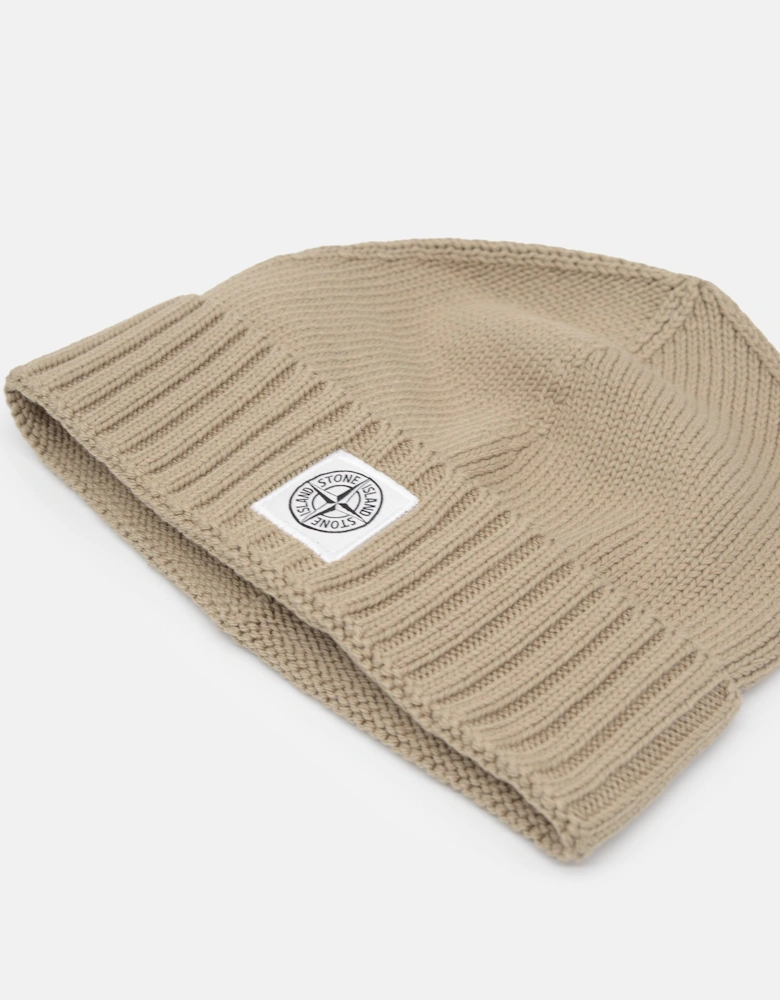 Kids Patch Logo Hat Beige