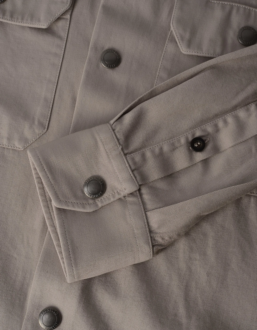 Cotton Snap Button Shirt Cream