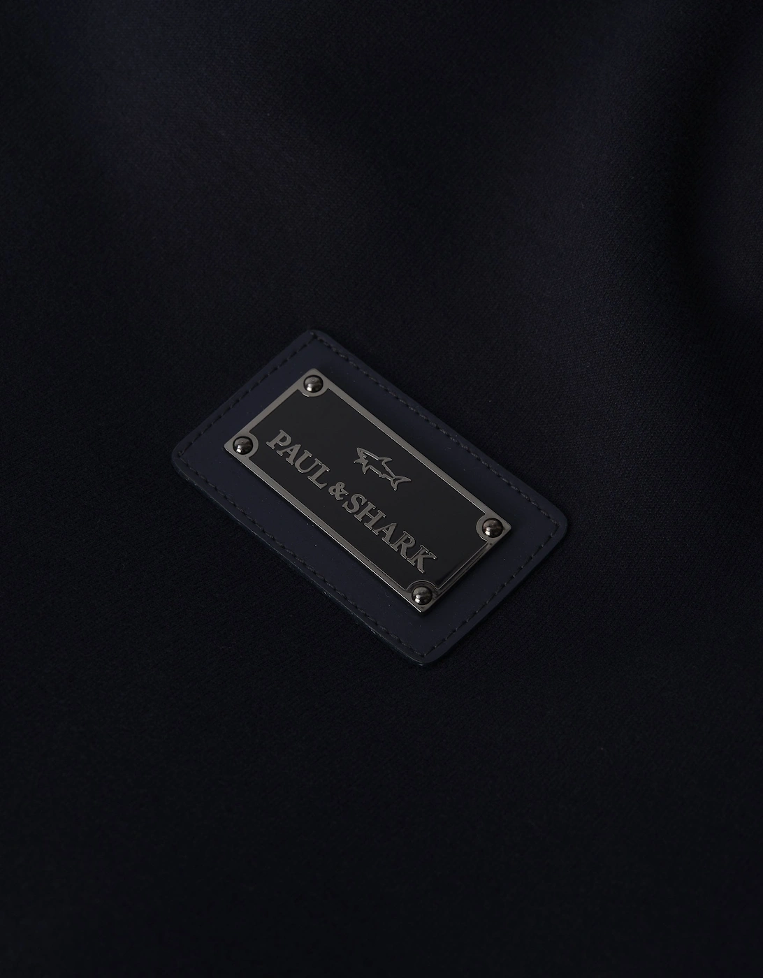XSoft Cotton Knitted Collar Ls Polo Navy