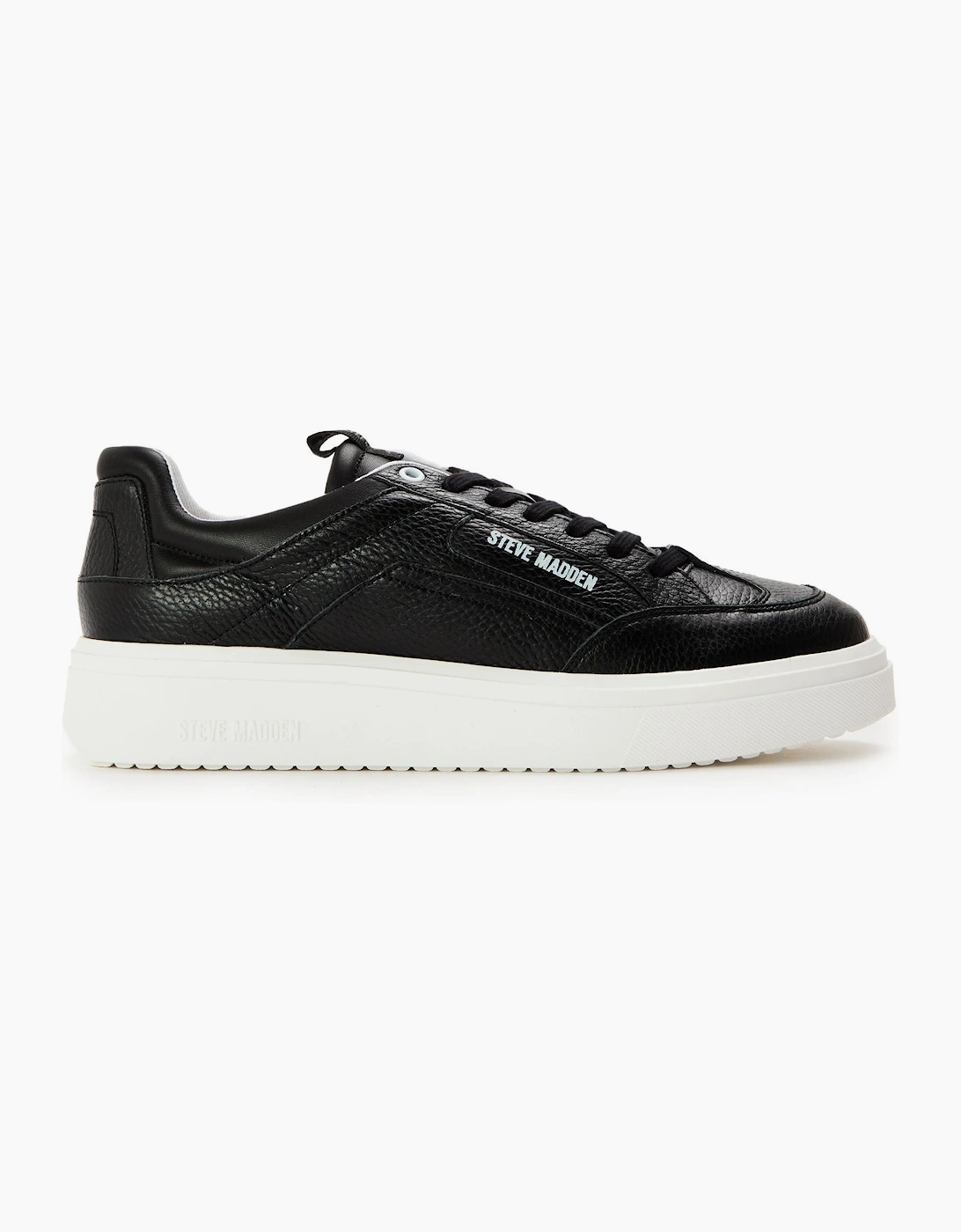 Steve Madden Men's Black Orlando Low-Top Trainers - Size 8