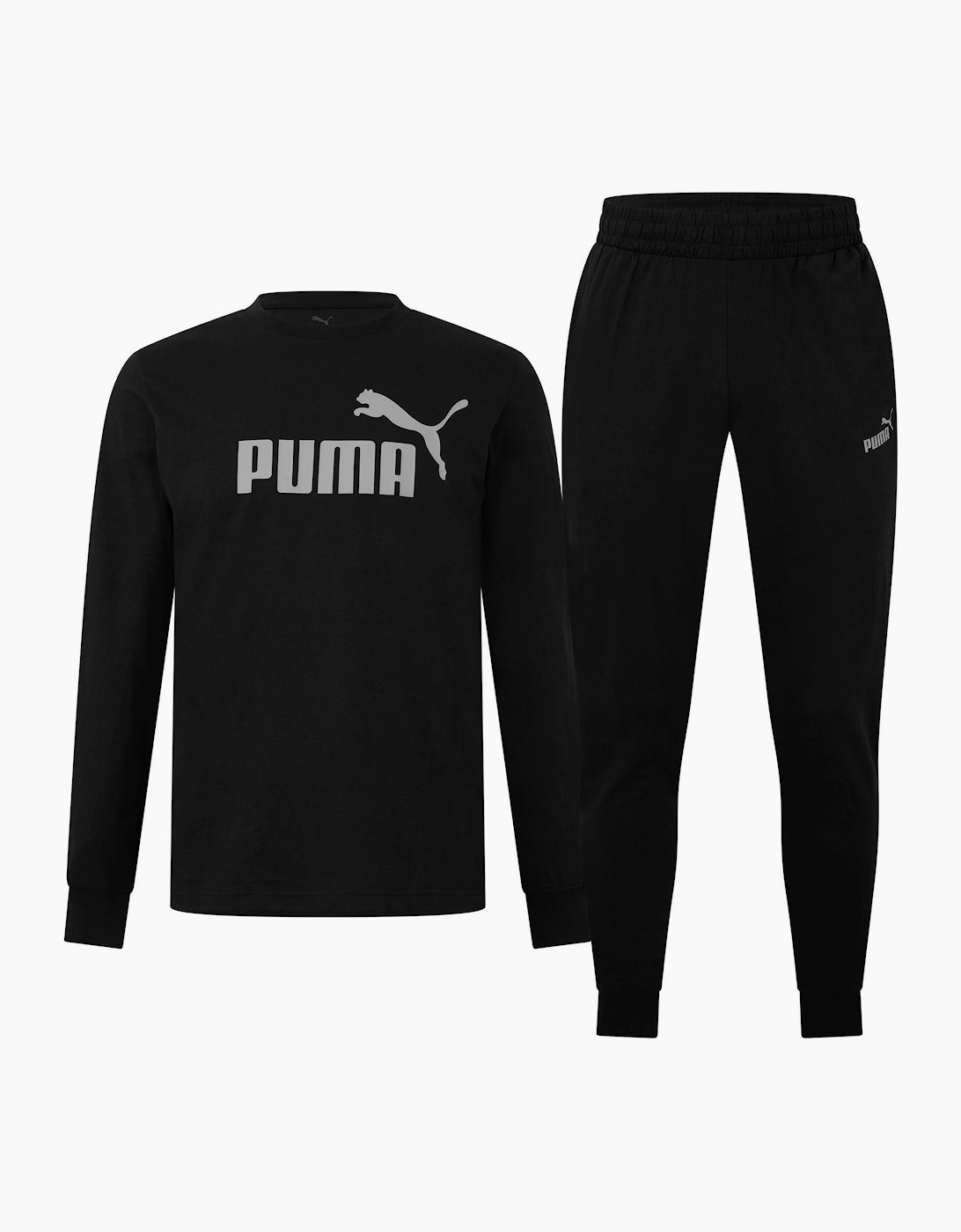 Puma Puma Men's Leisurewear Long Fleece Full Tracksuit - Black