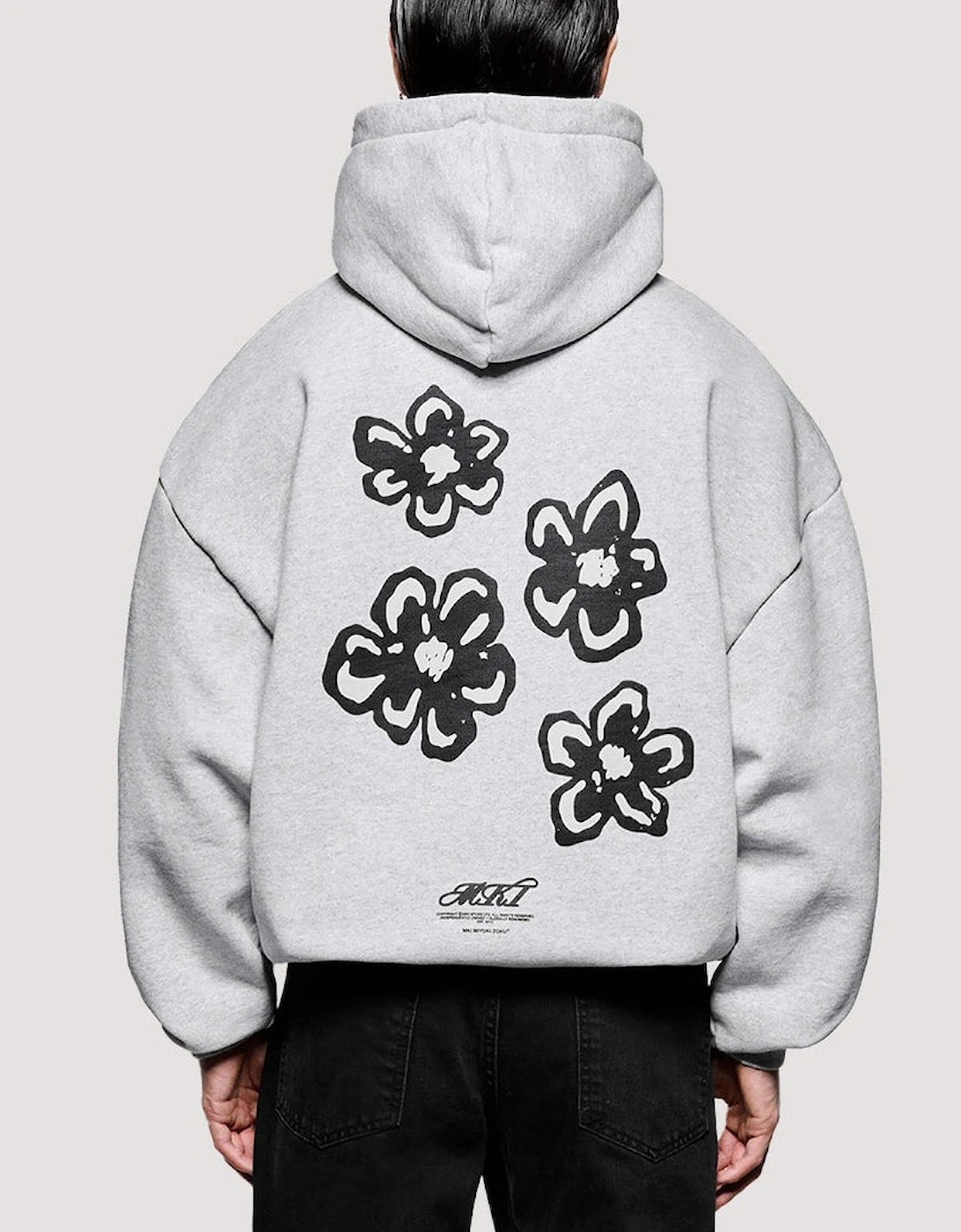 Box Fit Hibiscus Hoodie
