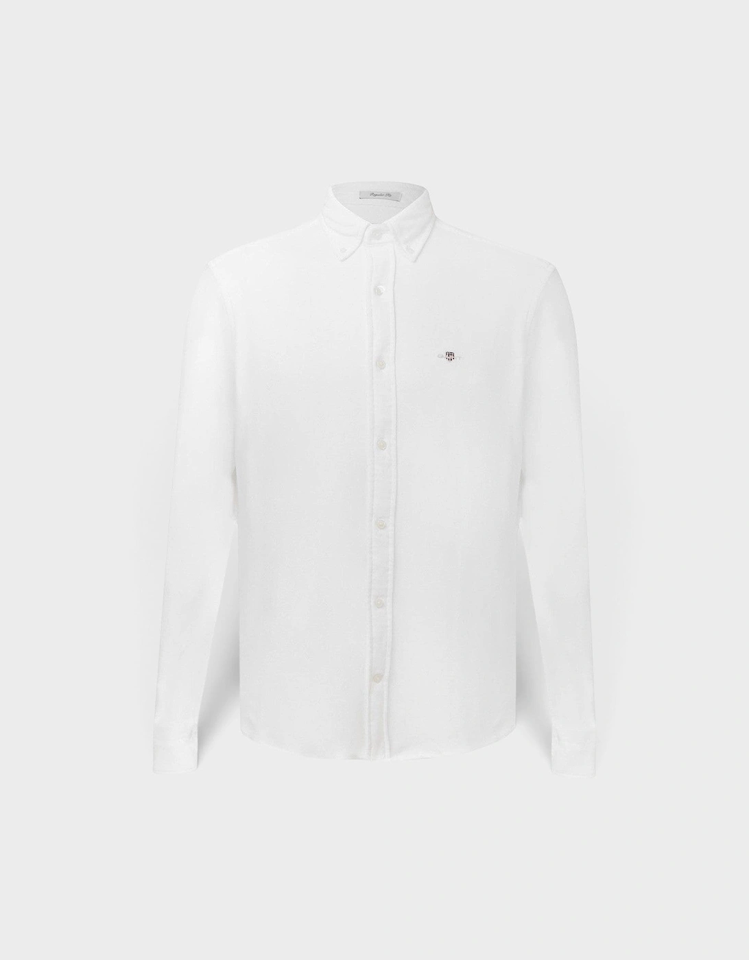 Regular Jersey Pique Shirt White