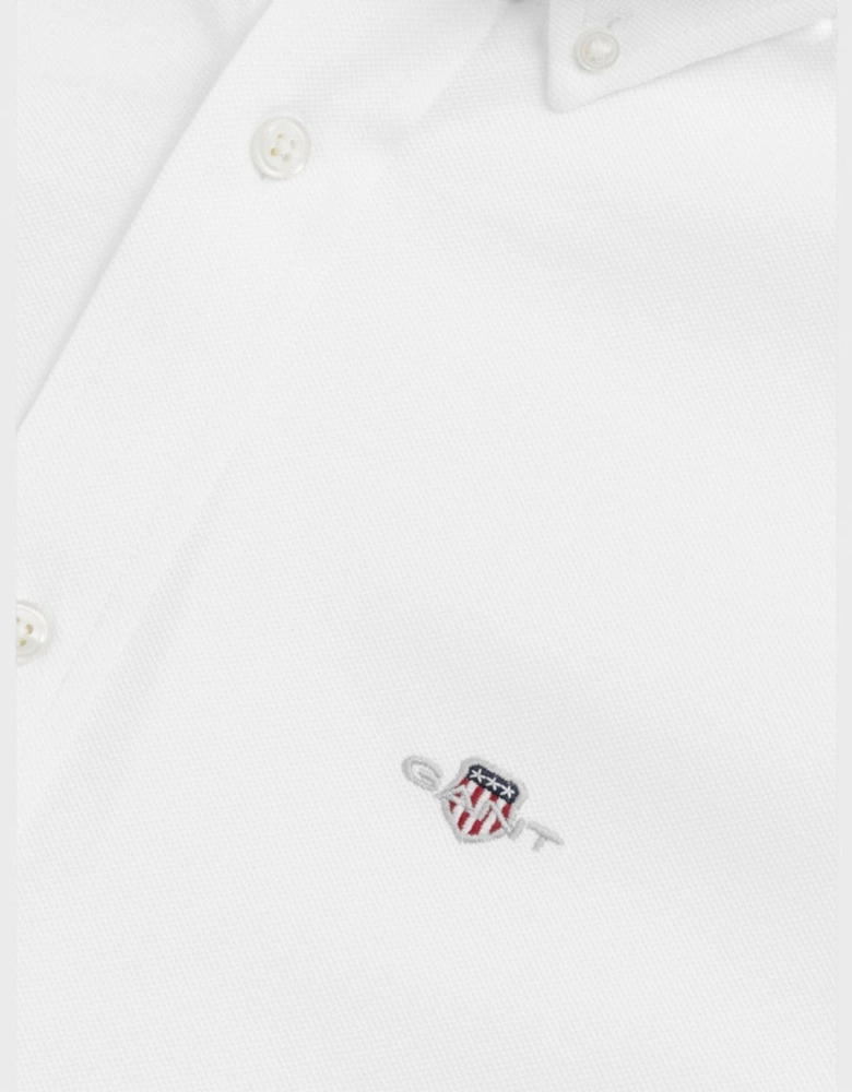 Regular Jersey Pique Shirt White