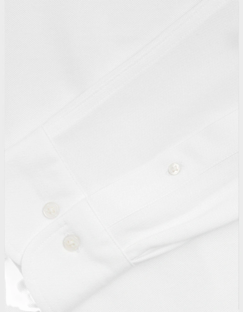 Regular Jersey Pique Shirt White