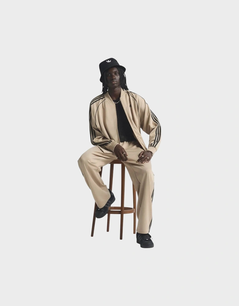 SST Adicolor Classic Loose Track Top Beige Black