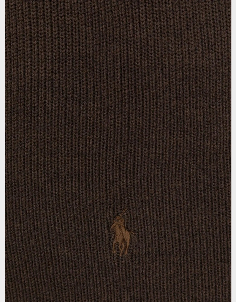 Polo Pony Wool Scarf Brown