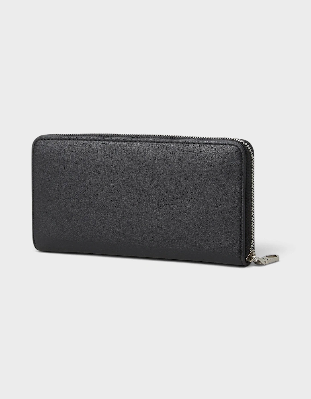 Sculpted Zip Around Wallet Black